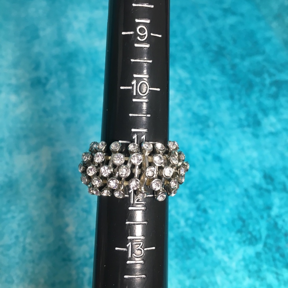 Multiple Crystal Contemporary Stretch Ring - image 7
